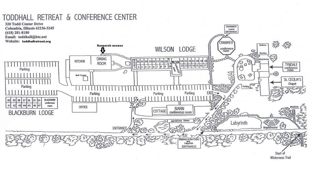 Toddhall Retreat and Conference center Floor Plan